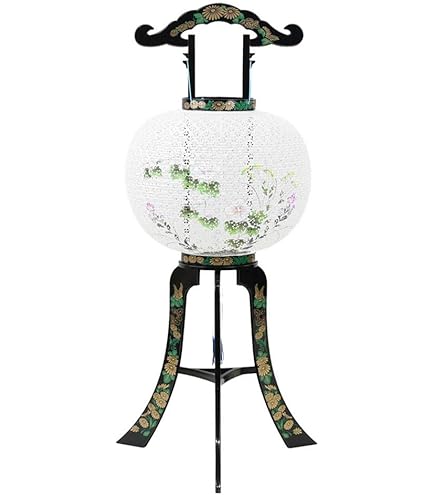 Amazon｜【お仏壇のはせがわ】 床置き 盆提灯 回転 11号 あずさ 685