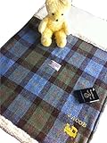 Baby Blanket - Hunting MacLeod plaid Harris Tweed hand made in Scotland by Harris Tweed Edinburgh