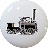 CarolinaハードウェアとDecor 1500ヴィンテージTrainセラミックキャビネット引き出しノブ