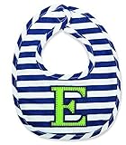Mud Pie Baby-Boys Newborn E Initial Boy Bib, Blue, One Size by Mud Pie [並行輸入品]