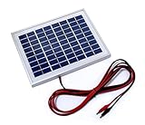 ソーラーパネル 5W 多結晶 12V 太陽光パネル ワニグチケーブル(３ｍ)付 MKS31 SolarPanel
