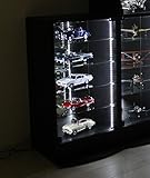 【地球家具】コレクションラック LED 【光るコレクションケース】 耐震 鍵付 専用 フィギュア棚 （レギュラー、ロータイプ、深型、ブラック）