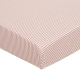 Glenna Jean Cottage Collection Rose Fitted Sheet Pink Gingham [並行輸入品]