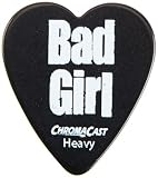 ChromaCast CC-HS-BG-12-PACK Bad Girl Heart Shaped Pick - 12-Pack in Light Medium and Heavy Gauge [並行
