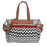 Babymel Cara Diaper Bag - Black Zig Zag by Babymel