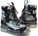 WW.HRD ガーデン シューズ 迷彩 レイン ブーツ 男女共用 モノクローム ( 23.5cm )