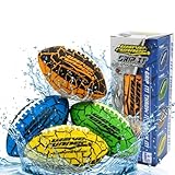Wave Runner (ウェーブランナー) Grip It 防水フットボール サイズ9.25インチ Sure-Gripテクノロジー搭載 | 水中でフットボールをプレイしよう！ (ランダムカラー)