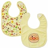 アンパンマン スタイ ベビービブ 2枚組 よだれかけ 女の子 男の子 j-kuz03イエロー