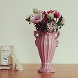 arielleペールピンク 大人フェミニンなエレガントスタイル・花瓶 フラワーベース