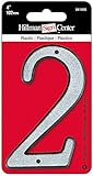 The Hillman Group 841600 4-Inch Nail-On Reflective Plastic House, Number 2 [並行輸入品]