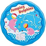 ヒオキ ビニールプール かんたん水抜き・空気抜きプール100cm (イルカさんブルー)