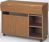 木製 バタカウンター キャスター付き ワゴン ブラウン