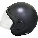 POWER7 オープンフェイス ヘルメット フリーサイズ ヘルメット レディース メンズ ジェット ヘルメット シールド付き UV加工 全排気量対応 (ガンメタ)