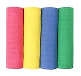 j & alex's Hand Dyed Cotton Swaddle Blankets - Multicolor, 4 count by j & alex