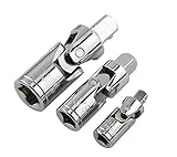 Newter 3個セット　耐久性　ユニバーサル　ジョイント　延長バー　ソケット　ラチェット　アングル　工具　アクセサリー