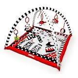 Black, White & Red Activity 3D Playmat & Gym by Genius Baby Toys