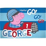 Personalized Peppa Pig George Pig Go 。Go 。Go 。スーパーソフトLargeフリース毛布