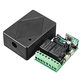 AntRC DC 12V 10A 2CH 315MHzワイヤレスリレーRFリモートコントローラレシーバ独立出力