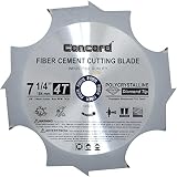 Concord Blades PCD0725T004HP TCT Fiber Cement PCD Cutting Saw Blade 7-1/4-Inch 4 Teeth [並行輸入品]