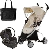 Quinny Zapp Xtra Folding Seat Stroller Travel System with Diaper Bag - Natural Mavis by Quinny