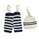 Zhhlinyuan Fashion Newborn Baby Crochet Knit Photo Photography Prop Hat Pants Set Costume Clothes 21