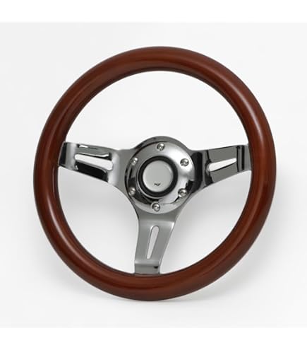 小径ステアリング 290mm ウッド シルバーピアス カスタムカー 社外 旧車 816ahQCfR+L.jpg_BO30,255,255,