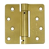 Deltana DSH4R44 Single Action Steel 4-Inch x 4-Inch x 1/4-Inch Spring Hinge [並行輸入品]