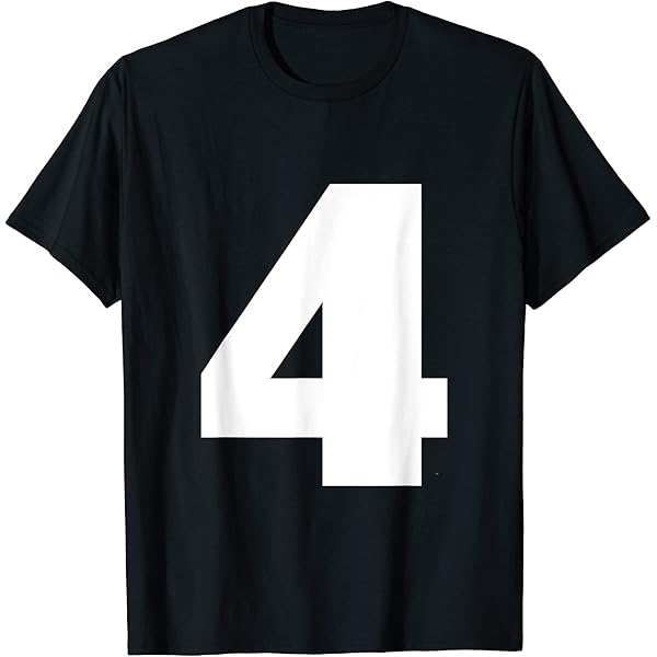 Amazon | タイポグラフィ 太字表示 6番 数字 6 Tシャツ | T