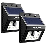Mpow 2-Pack Solar Wall Light Bright Outdoor Weatherproof Security LED Motion Sensor Lighting [並行輸入品]