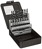 Precision Precision Twist Drill C502AB Jobbers Length Drill set, HSS, Size Range: 1mm - 5.9mm x 0.1 