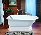 Cheviot Products Inc。2118-wc-raintreeグリーンカスタマイズ従来Cast Iron Bathtub With連続Rolled Rim /鋳鉄台座base-2118 2
