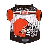 NFL Cleveland BrownsペットパフォーマンスTシャツ、Xsm