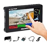 FEELWORLD F5 PROX 5.5インチ1600nit高輝度DSLRカメラフィールドモニター3D LUT波形タッチスクリーン4K HDMI/Type-C入力1920x1080IPS小型フルHD（F970外付け供給キット付き）