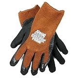 KINCO 1787-S Men's Frost Breaker Foam Latex Form Fitting Thermal Gripping Glove, Small, Brown by KIN