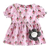 cSBksベビーガールズ服夏半袖花柄チュチュドレス US サイズ: 9-12 months カラー: パープル