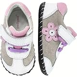 [ペディペド] pediped オリジナルズ Claudia クラウディア - ファーストベビーシューズ ホワイトピンク L (18-24 mos) 【並行輸入】