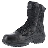 [リーボック] Men's Stealth 8" Lace-Up Side-Zip Work Boot Composite Toe - Rb8874