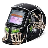 ソーラー自動調光溶接マスクヘッドマウント光制御溶接マスク溶接キャップ黒