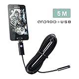 Dpower 8mm USB接続エンドスコープ（内視鏡）130万画素　防水IP67 調節可能な6-LEDライト搭載 CMOS HDハンドヘルド式ボアスコープ Android スマホシステム・コンピュー
