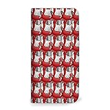 mitas AQUOS PHONE si SH-01E ケース 手帳型 ベルトなし ギター柄 レッド (143)NB-0096-RD/SH-01E