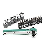 17 in 1ハンドツール1 / 4 "ドライブ六角ビットソケットスパナレンチアダプタ5 / 6 / 7 / 8 / 9 / 10