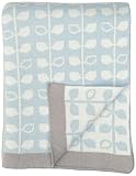 DARZZI Baby Leaf Baby Blanket, Blue, 35x45 by DARZZI
