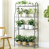 花の棚のバルコニーの鉄の多層屋内の多機能緑の花のポットの棚のリビングルームのアセンブリの床スタンド (サイズ さいず : 4#68 * 28 * 147cm)