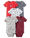カーターズ Carter's 半袖 ボディースーツ 男の子 アメフト 5枚セット(3months(55-61cm)) [並行輸入品]