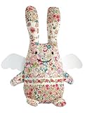 Trousselier VM1082 98 Musical Rabbit Angel 24 cm Red with Floral Design by Trousselier