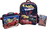 Disney Pixar Cars 16" School Backpack & Lunch Box W/ Bonus Notepad & Pen [並行輸入品]