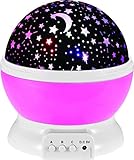 NFT赤ちゃん部屋夜ライト月スターprojector-led夜間照明ランプとこの月、スター、空Romanticロマンチック3モードカラフルなLED回転StarlightプロジェクタBest Gift 