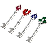 SONGCHANGJEWELRY ゲームリメイクキーセット RPDキー4点セット ゲームファン向け キッズギフト フリーサイズ 亜鉛, one size, 亜鉛