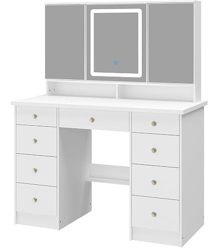 Amazon｜ISSEIKI ドレッサー 3面鏡 ボックス フローラル-2 幅70cm 