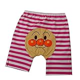 アンパンマン ボーダー 5分丈パンツ 80ｃｍ-95ｃｍ （SA4213) (95ｃｍ, ピンク)